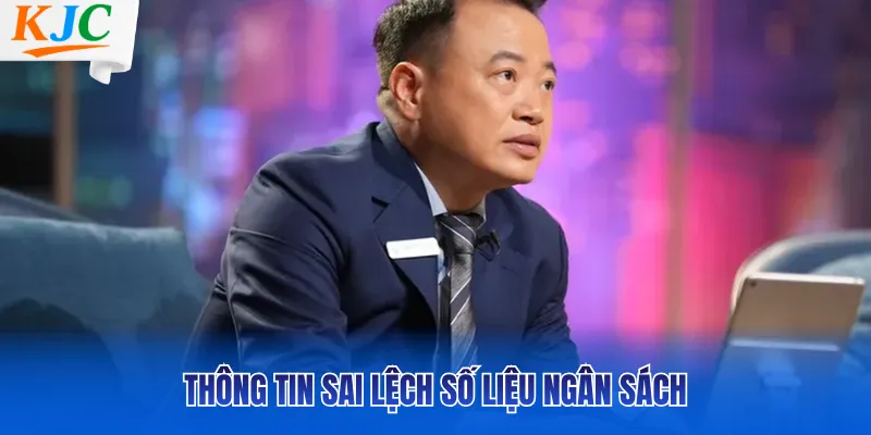 Thông tin sai lệch số liệu ngân sách